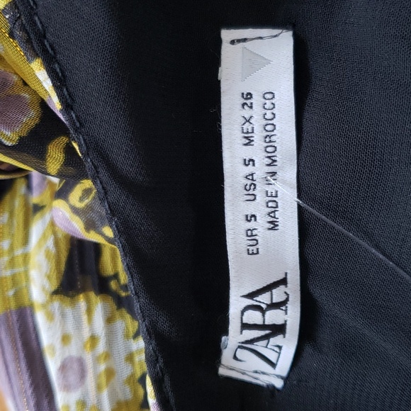 ZARA Floral print chiffon dress - Picture 11 of 12